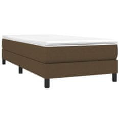 Vidaxl Rám na boxspring posteľ tmavohnedý 80x200 cm látka