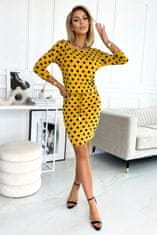 Numoco Dámske šaty 13-152 + Nadkolienky Gatta Calzino Strech, čierno-žltá, S