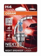Osram OSRAM H4 12V 60/55W P43t NIGHT BREAKER LASER plus 150% viac svetla 1ks blister 64193NL-01B