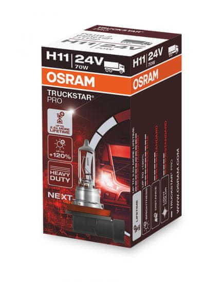 Osram OSRAM H11 24V 70W PGJ19-2 TRUCKSTAR PRE NEXT GEN plus 120% viac svetla 1ks 64216TSP