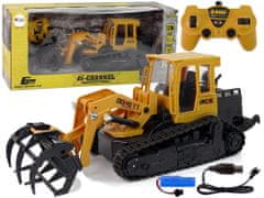 Lean-toys Stavebný buldozér Grabber 2.4G R/C Track Wheels 1:18