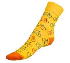 Ponožky Bicykel žltý - 39-42 - žltý