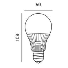 Kobi LED žiarovka E27 A60 9W = 60W 810lm 6500K Studená biela SO SENZOROM POHYBU A SÚMRAKU