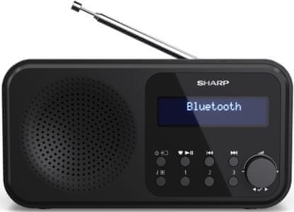 rádioprijímač sharp DR-P420 moderný dizajn Bluetooth dab fm tuner budík časovač vypnutia snooze