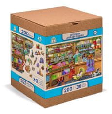 Wooden city Drevené puzzle Sladké dobrodružstvo 2v1, 200 dielikov EKO