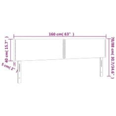 Vidaxl Čelá postele 2 ks biele 80x5x78/88 cm umelá koža