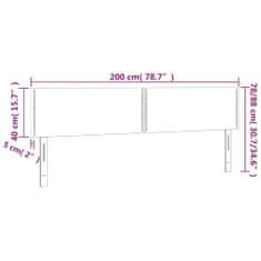 Vidaxl Čelá postele 2 ks biele 100x5x78/88 cm umelá koža