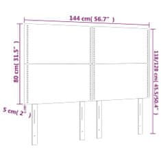 Vidaxl Čelá postele 4 ks hnedé 72x5x78/88 cm umelá koža