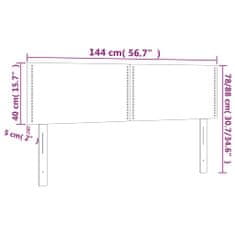 Vidaxl Čelá postele 2 ks biele 72x5x78/88 cm umelá koža