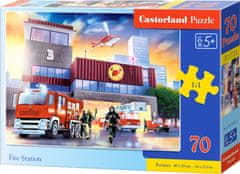 Castorland Puzzle Požiarna stanica 70 dielikov