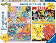 Ravensburger Puzzle Pokémon 4x100 dielikov