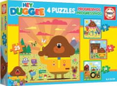 EDUCA Puzzle Hey Duggee 4v1 (12,16,20,25 dielikov)