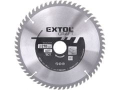 Extol Craft Kotúč pílový s SK plátky, O 210x2,4x30mm, 60T