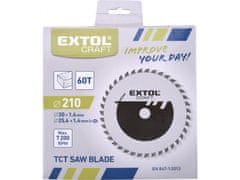 Extol Craft Kotúč pílový s SK plátky, O 210x2,4x30mm, 60T