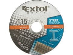 Extol Craft Kotúče rezné na kov, 5ks, O 115x1,0x22,2mm