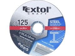 Extol Craft Kotúče rezné na kov, 5ks, O 125x1,0x22,2mm