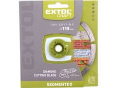 Extol Craft Kotúč diamantový rezný segmentový - suché rezanie, O 115x22,2x2mm