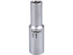Fortum Hlavica nástrčná predĺžená 1/2", 11mm, L 77mm, 61CrV5