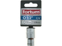 Fortum Hlavica nástrčná 1/2", 12mm, L 38mm