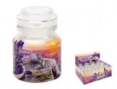 eoshop Sviečka v skle LAVENDER FIELDS, SOAP vonná 130g