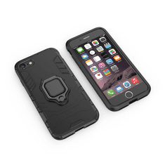 IZMAEL Odolné Puzdro Ring Armor Case pre Apple iPhone 7/iPhone 8/iPhone SE 2020/iPhone SE 2022 - Čierna KP9717