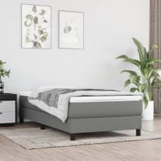 Petromila vidaXL Boxspring posteľ s matracom tmavosivá 90x190 cm látka