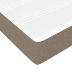 Petromila vidaXL Boxspring posteľ s matracom sivohnedý 100x200 cm látka