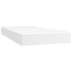 Petromila vidaXL Boxspring posteľ s matracom biela 90x200 cm umelá koža