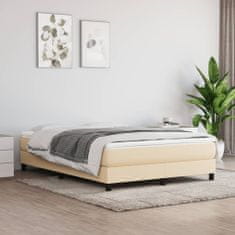 Petromila vidaXL Boxspring posteľ s matracom krémový 140x190 cm látka