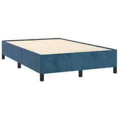 Petromila vidaXL Boxspring posteľ s matracom, tmavomodrá 120x190 cm, zamat