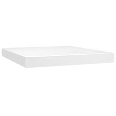 shumee Boxspring posteľ s matracom biela 160x200 cm umelá koža