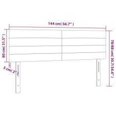 Vidaxl Čelá postele 2 ks modré 72x5x78/88 cm zamat