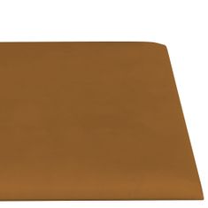 Vidaxl Nástenné panely 12 ks hnedé 30x15 cm zamat 0,54 m²