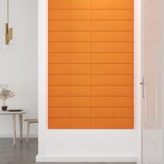 Vidaxl Nástenné panely 12 ks žlté 60x15 cm látkové 1,08 m²