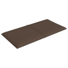 Vidaxl Nástenné panely 12 ks hnedé 30x15 cm látkové 0,54 m²