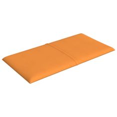 Vidaxl Nástenné panely 12 ks žlté 30x15 cm látkové 0,54 m²