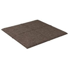 Vidaxl Nástenné panely 12 ks sivohnedé 30x30 cm látková 1,08 m²