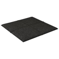 Vidaxl Nástenné panely 12 ks čierne 30x30 cm látkové 1,08 m²