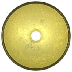 Petromila vidaXL Umývadlo z tvrdeného skla 30x12 cm zlaté