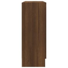 Vidaxl Vitrína hnedý dub 82,5x30,5x80 cm spracované drevo