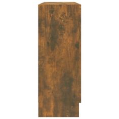 Vidaxl Vitrína dymový dub 82,5x30,5x80 cm spracované drevo