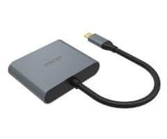 Akasa - adaptér Type-C na dual HDMI MST