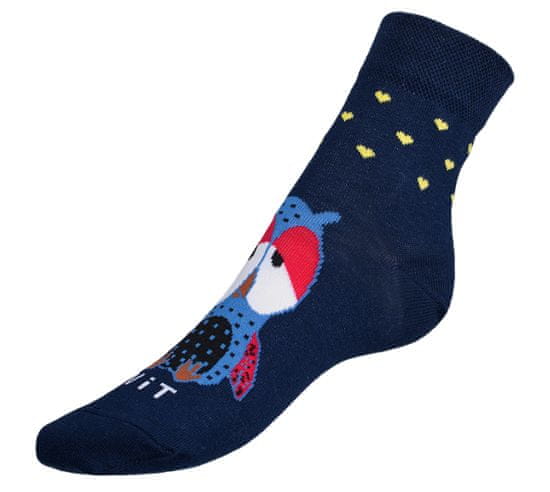 Ponožky Sovy - 35-38 - modrá