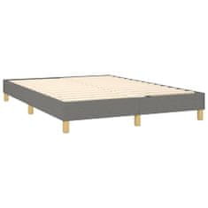 Petromila vidaXL Boxspring posteľ s matracom tmavosivá 140x190 cm látka