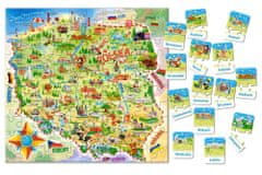 JOKOMISIADA Castorland Mapa Poľska 100ele a Puzzle CA0010 kvíz