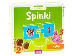 JOKOMISIADA Vzdelávacia hra Manžetové gombíky puzzle s číslami GR0309