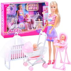 JOKOMISIADA Opatrovateľka Anlily Doll + detská súprava ZA3484