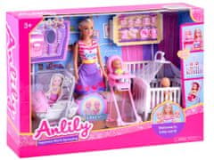 JOKOMISIADA Opatrovateľka Anlily Doll + detská súprava ZA3484