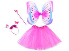 JOKOMISIADA Fairy Wings Magic Wand Čelenka Ball Butterfly Za1271