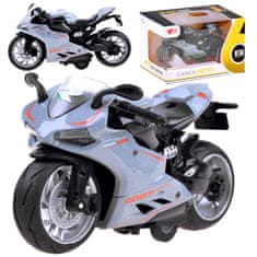 JOKOMISIADA Diecast model Motocykel s povrázkovou hračkou ZA3933